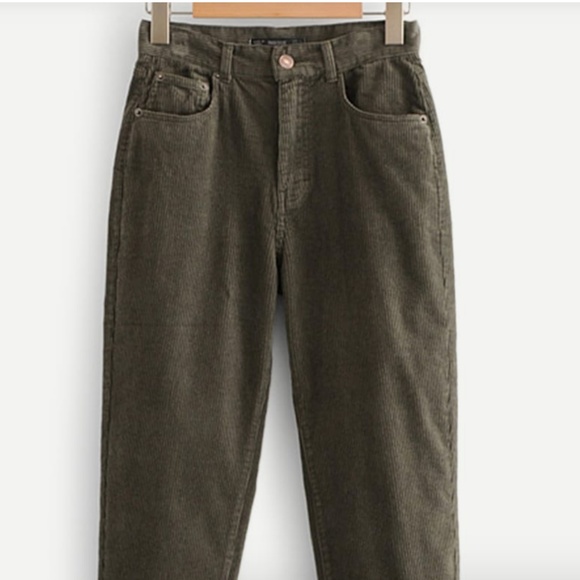 Green Corduroy Pants - Picture 1 of 6